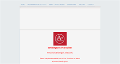 Desktop Screenshot of bridlingtonartsociety.co.uk